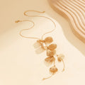 Missy Jewelry - Karmen Ginkgo Leaf Tassel Necklace