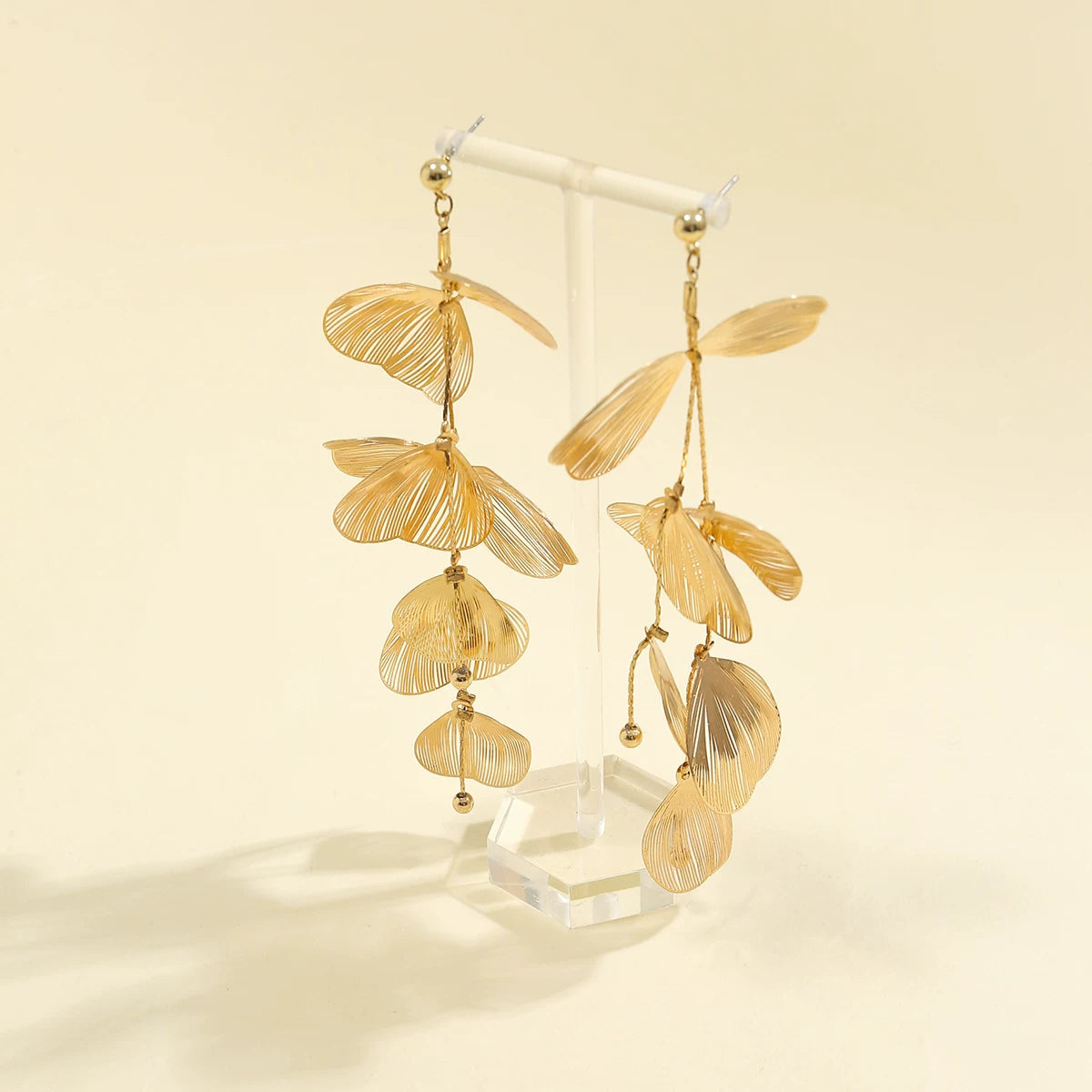 Missy Jewelry - Karmen Ginkgo Leaf Tassel Necklace