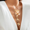 Missy Jewelry - Karmen Ginkgo Leaf Tassel Necklace