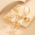 Missy Jewelry - Kaycee Bohemian Sun Pearl Ring Set