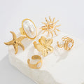 Missy Jewelry - Kaycee Bohemian Sun Pearl Ring Set