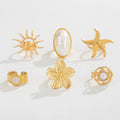 Missy Jewelry - Kaycee Bohemian Sun Pearl Ring Set