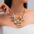 Missy Jewelry - Kaylea Starfish and Shell Statement Necklace
