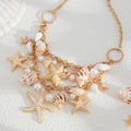 Missy Jewelry - Kaylea Starfish and Shell Statement Necklace