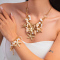 Missy Jewelry - Kaylea Starfish and Shell Statement Necklace