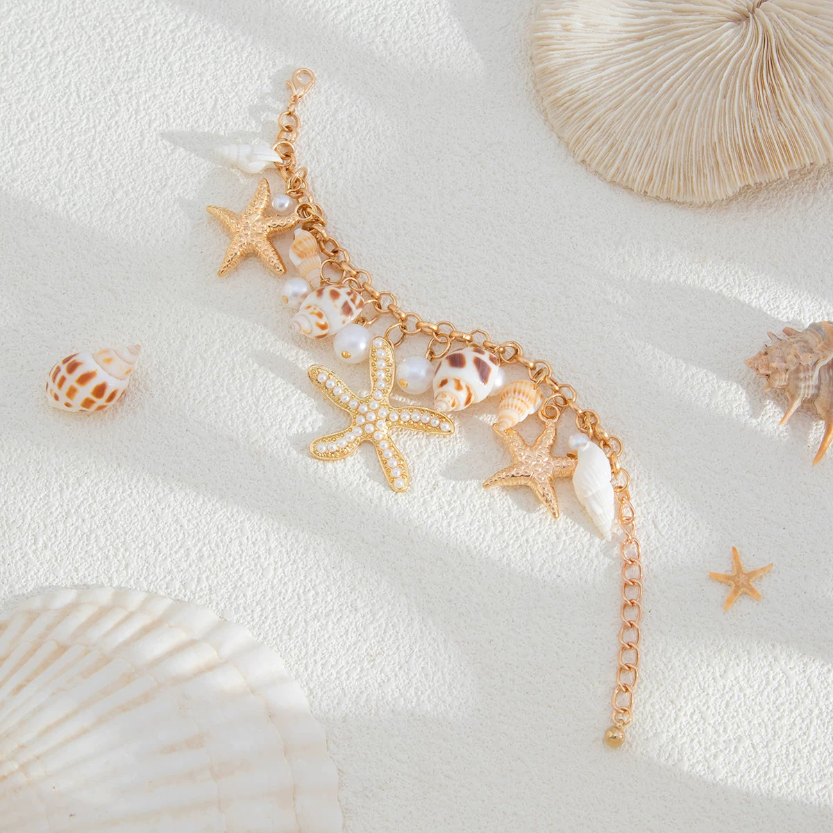 Missy Jewelry - Kaylea Starfish and Shell Statement Necklace
