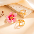 Missy Jewelry - Kendyll Floral Gold Toe Ring Set