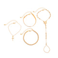 Missy Jewelry - Kimora Layered Cross Bracelet Set