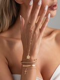 Missy Jewelry - Kimora Layered Cross Bracelet Set