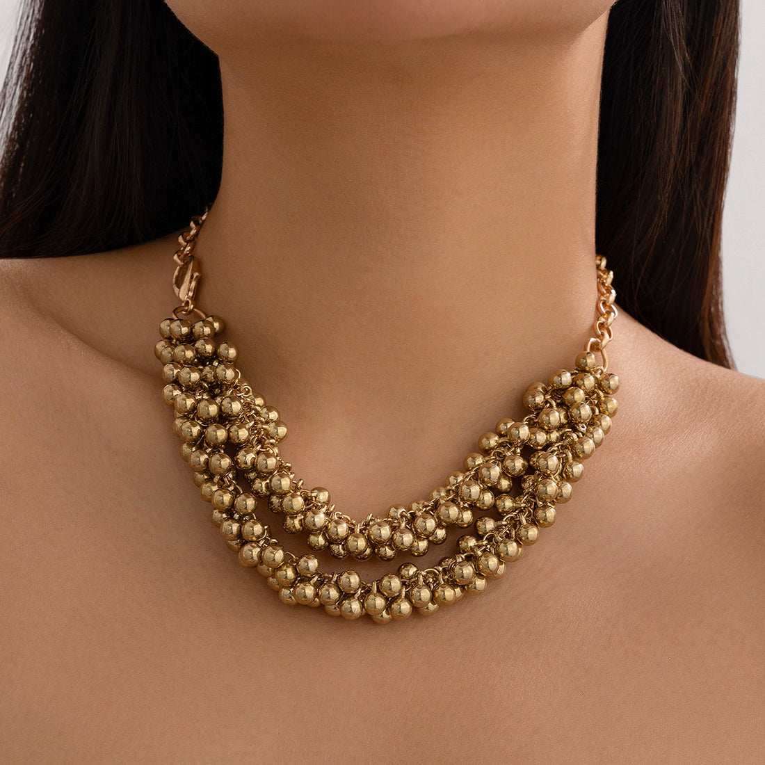 Missy Jewelry - Kristine Double Layer Beaded Necklace