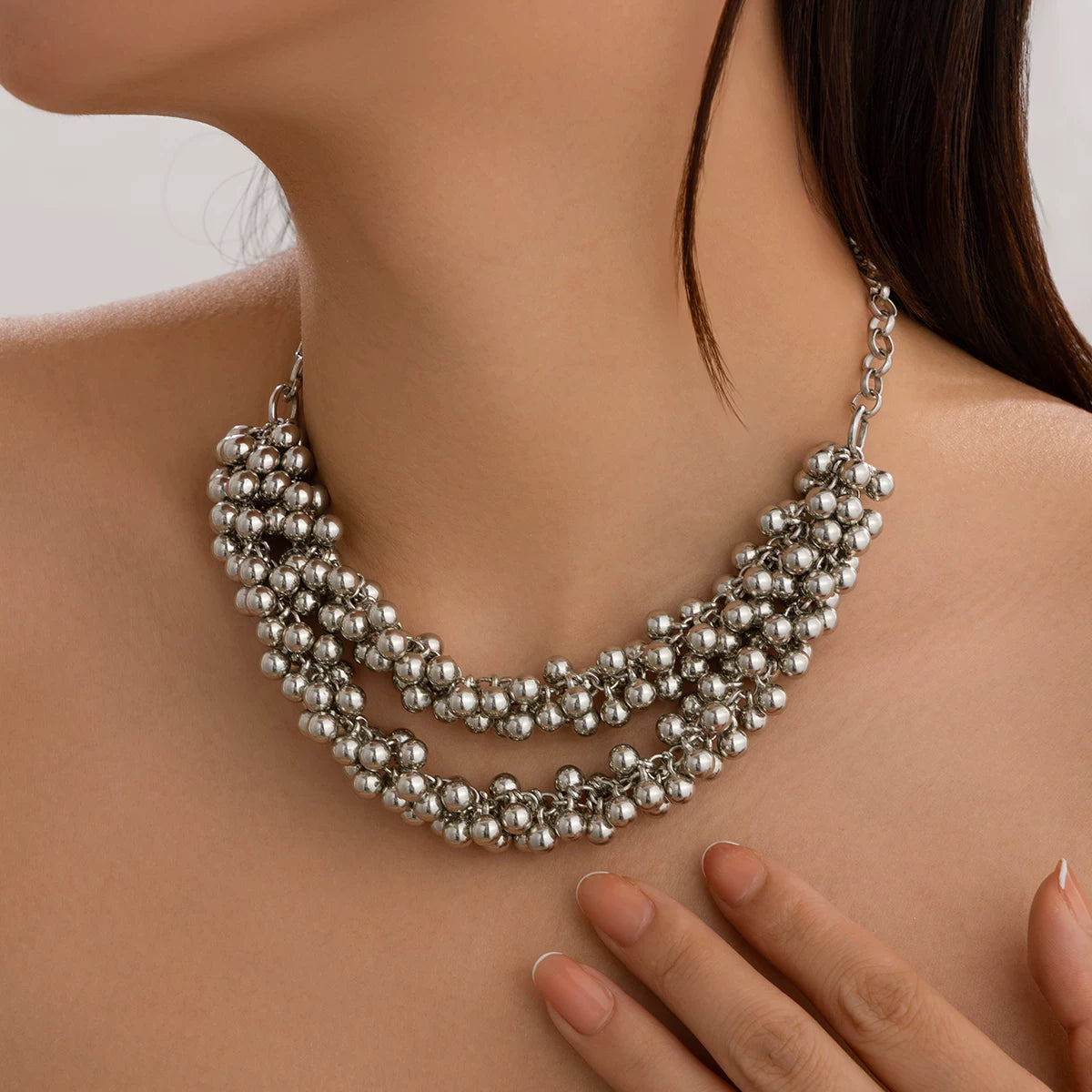 Missy Jewelry - Kristine Double Layer Beaded Necklace