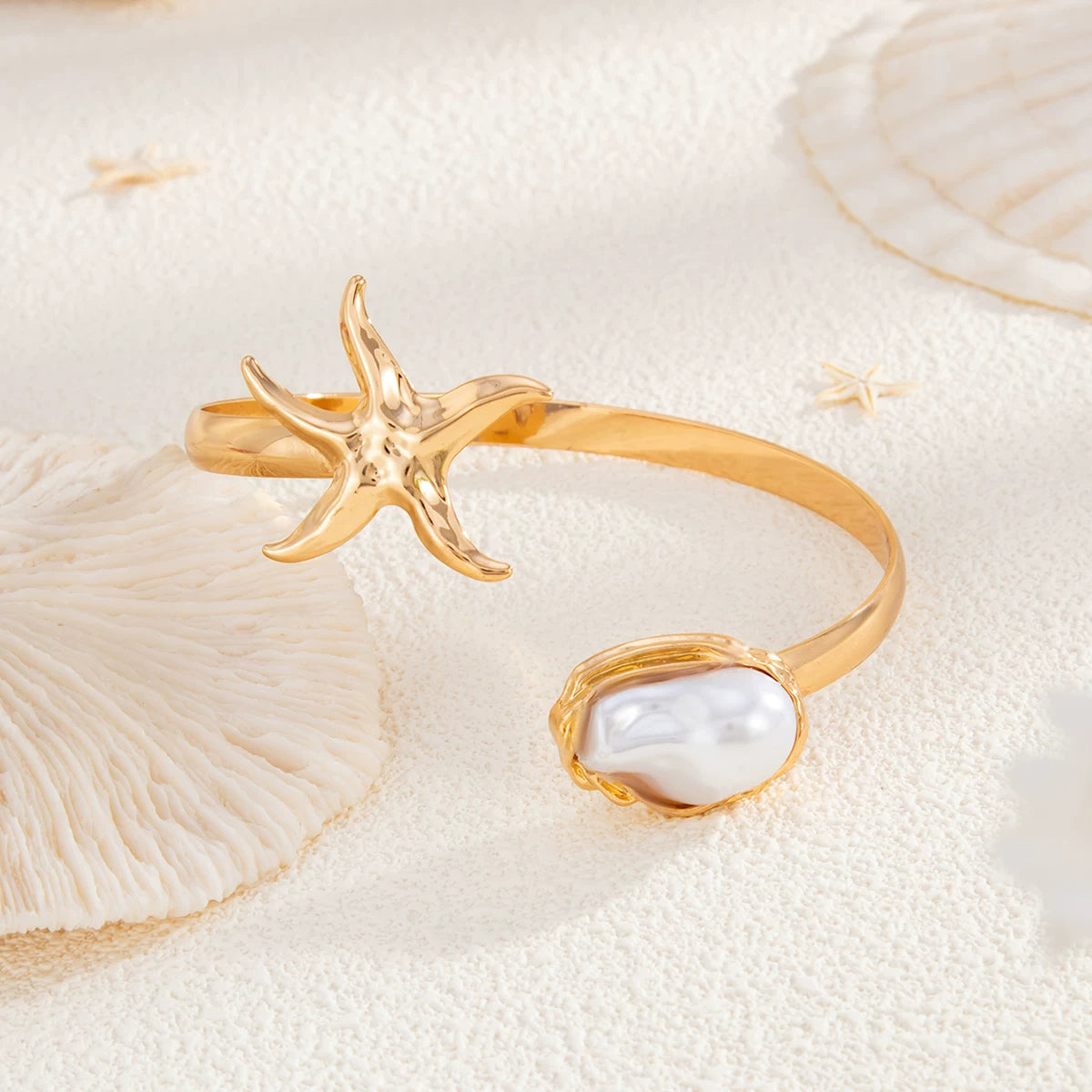 Missy Jewelry - Kyli Starfish Pearl Armlet Cuff