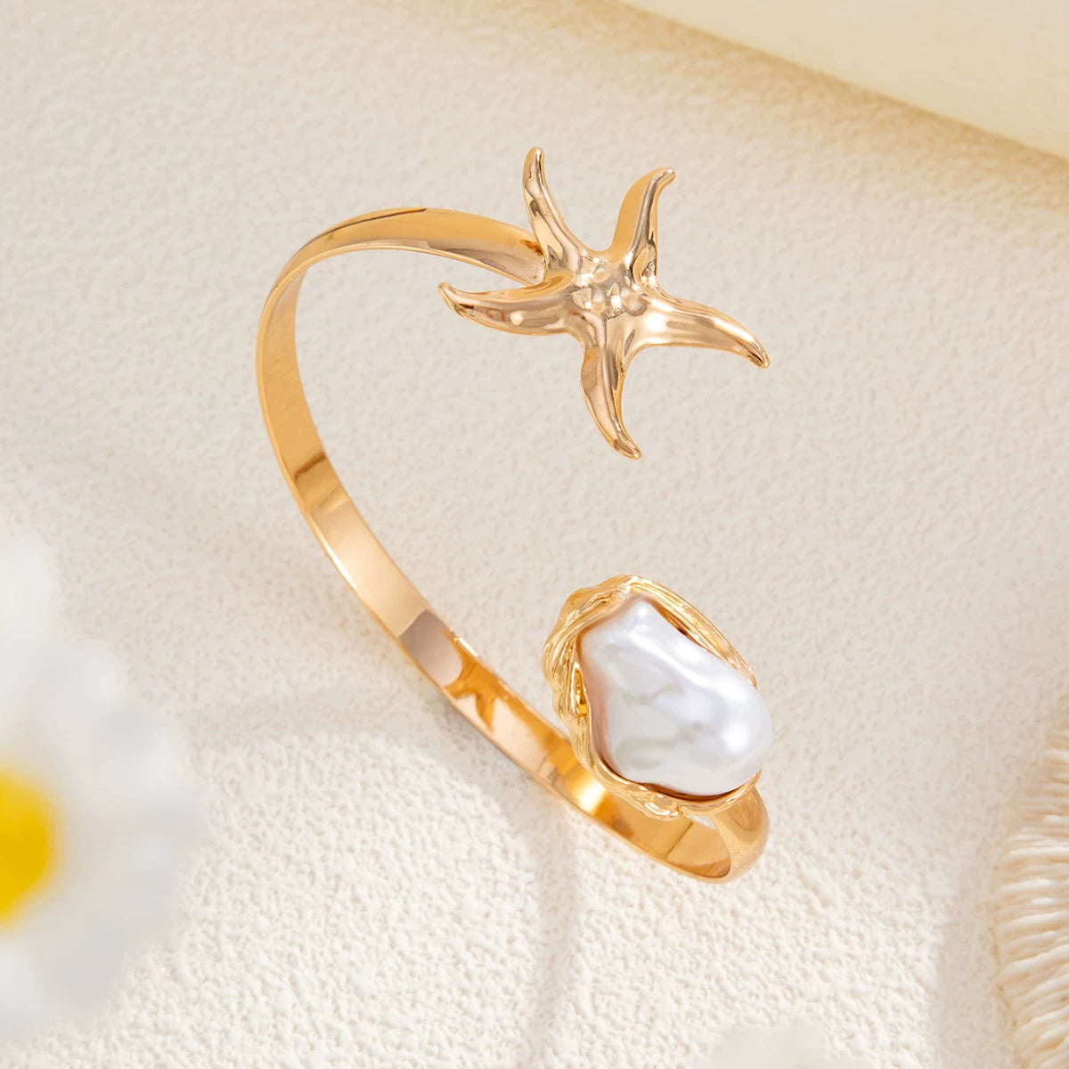 Missy Jewelry - Kyli Starfish Pearl Armlet Cuff