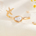 Missy Jewelry - Kyli Starfish Pearl Armlet Cuff