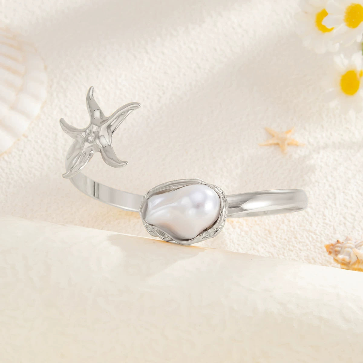 Missy Jewelry - Kyli Starfish Pearl Armlet Cuff
