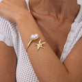 Missy Jewelry - Kyli Starfish Pearl Armlet Cuff