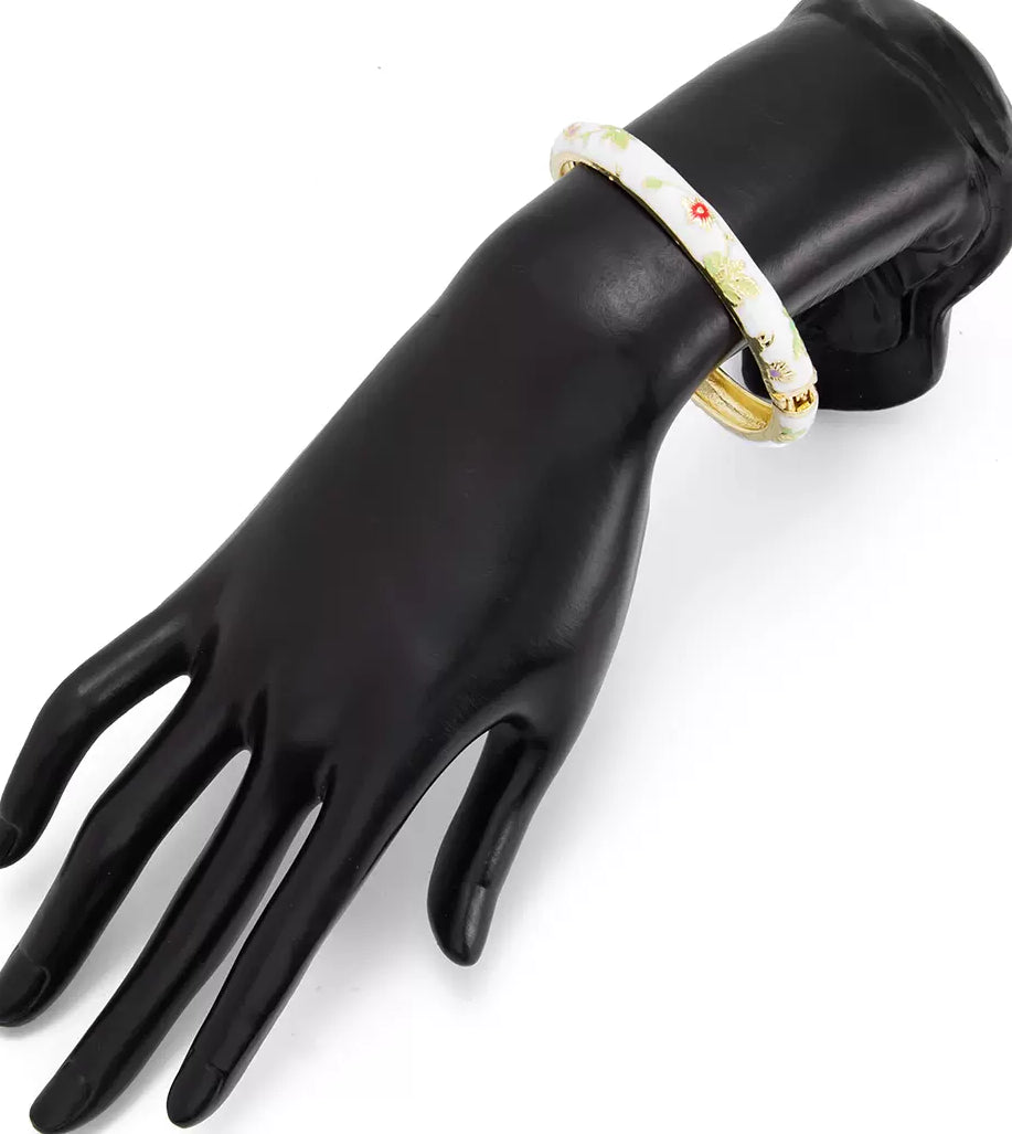 Missy Jewelry - Kynlie Floral Enamel Stacking Bangle