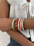 Missy Jewelry - Kynlie Floral Enamel Stacking Bangle
