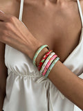 Missy Jewelry - Kynlie Floral Enamel Stacking Bangle