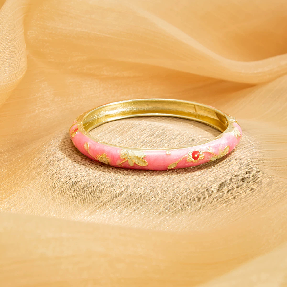 Missy Jewelry - Kynlie Floral Enamel Stacking Bangle