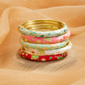 Missy Jewelry - Kynlie Floral Enamel Stacking Bangle