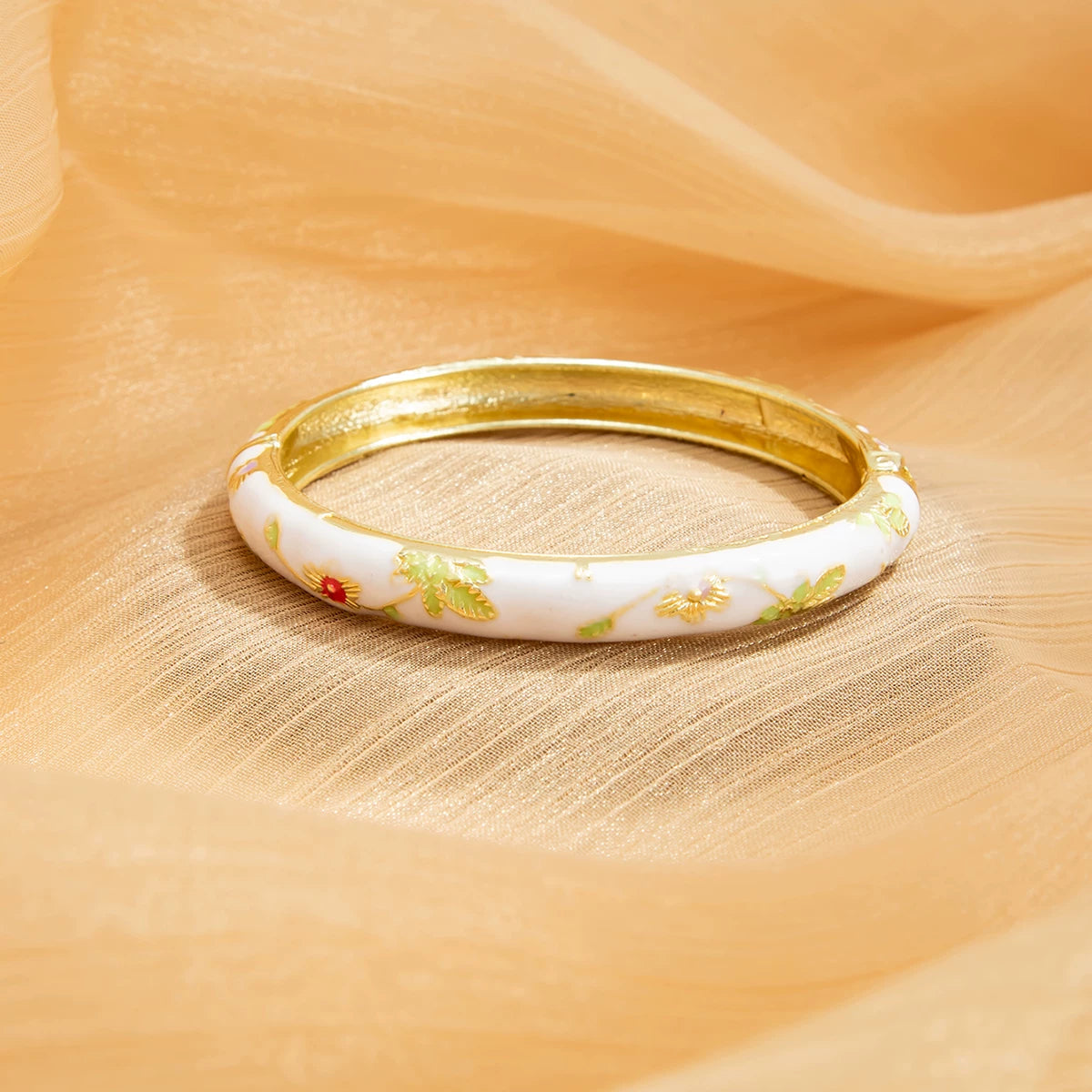 Missy Jewelry - Kynlie Floral Enamel Stacking Bangle