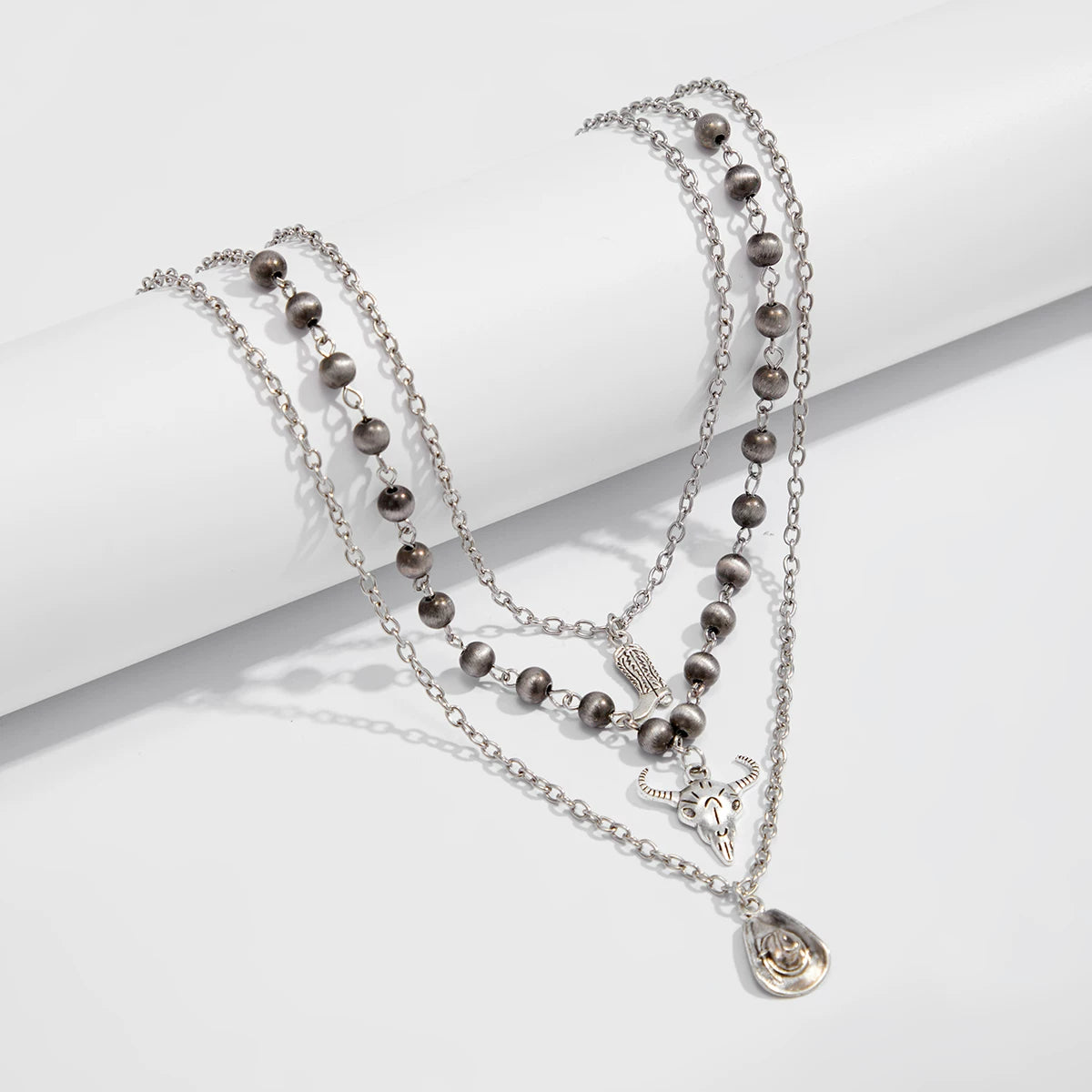 Missy Jewelry - Lilyanne Western Motif Layered Necklace