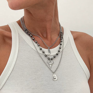 Missy Jewelry - Lilyanne Western Motif Layered Necklace