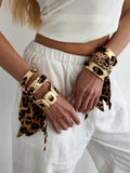 Missy Jewelry - Lilyth Leopard Scarf Cuff Bracelet