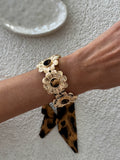 Missy Jewelry - Lilyth Leopard Scarf Cuff Bracelet