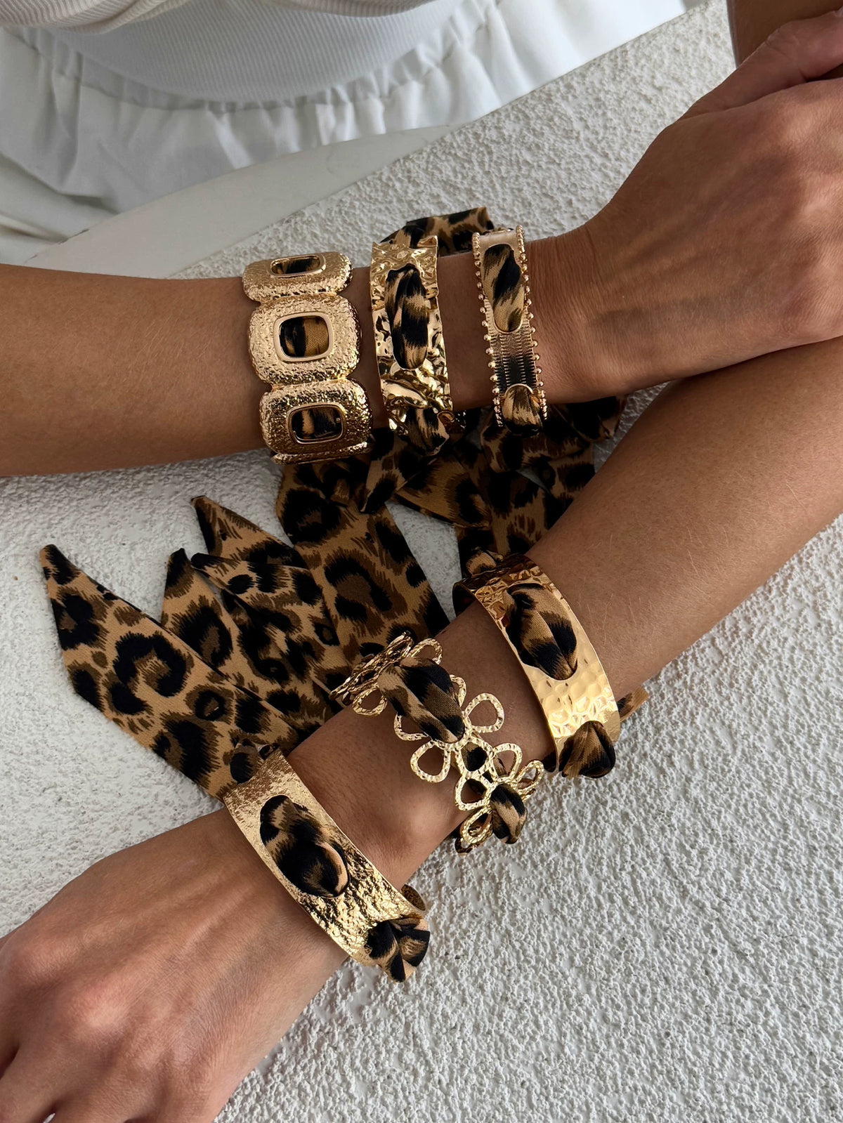 Missy Jewelry - Lilyth Leopard Scarf Cuff Bracelet