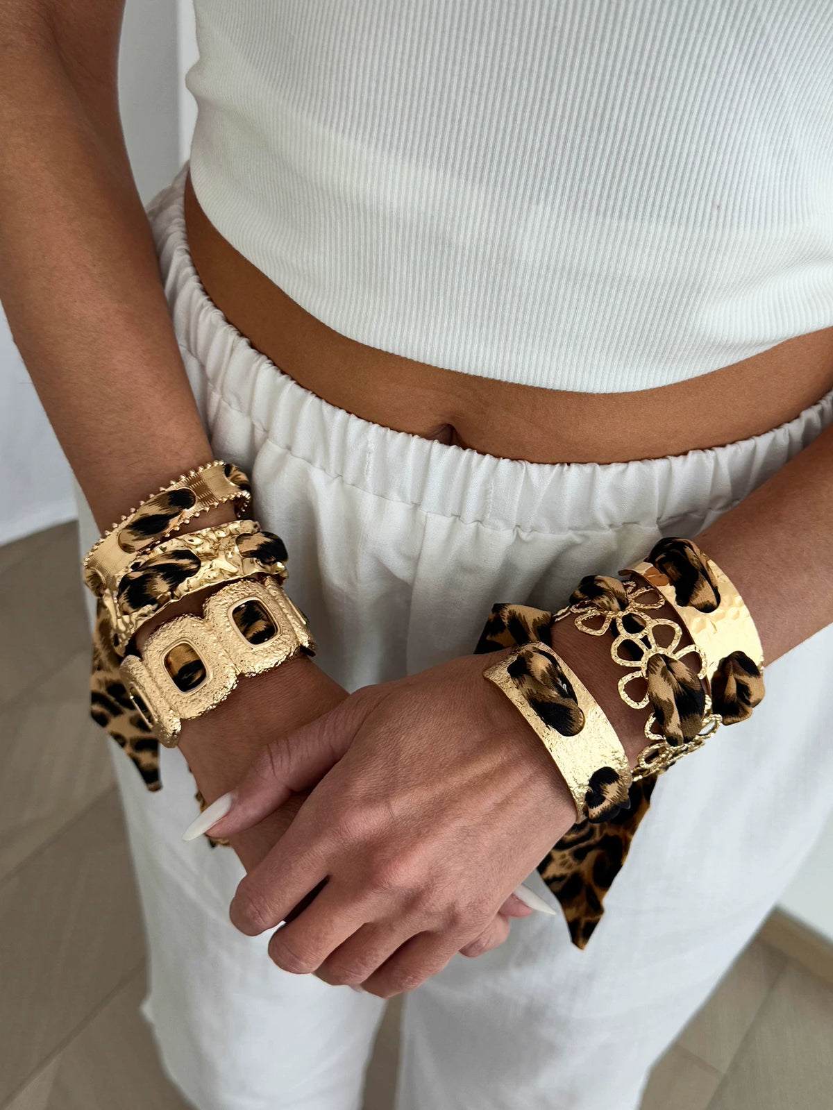 Missy Jewelry - Lilyth Leopard Scarf Cuff Bracelet
