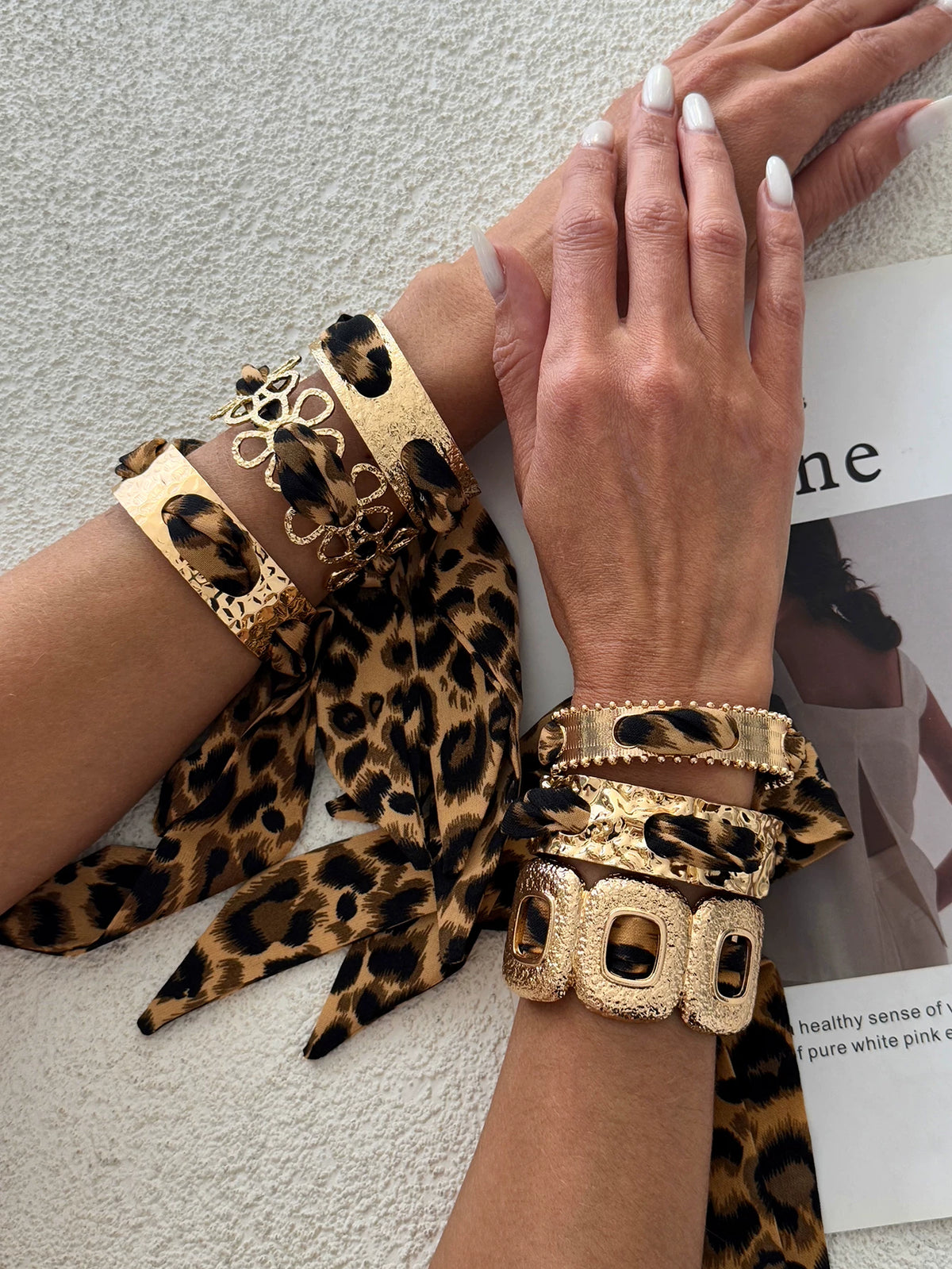 Missy Jewelry - Lilyth Leopard Scarf Cuff Bracelet