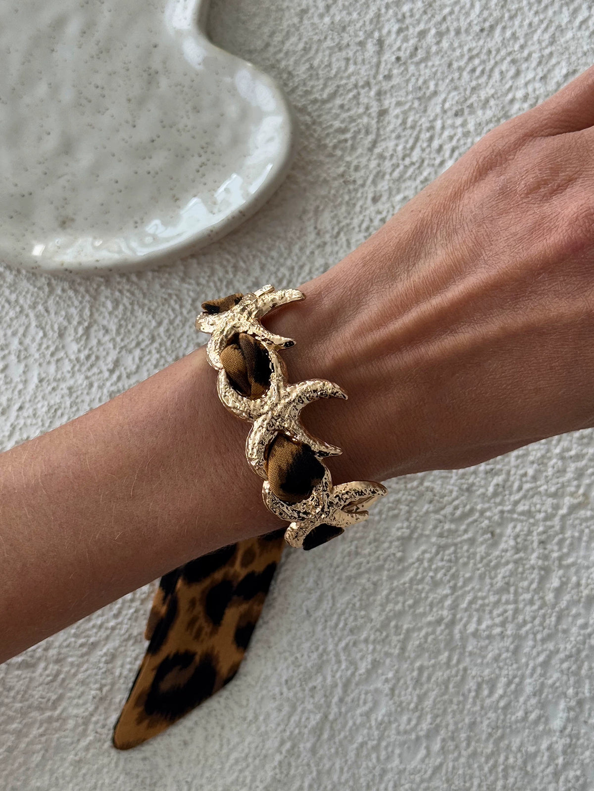 Missy Jewelry - Lilyth Leopard Scarf Cuff Bracelet