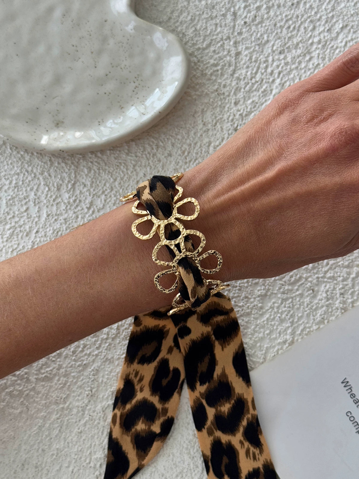 Missy Jewelry - Lilyth Leopard Scarf Cuff Bracelet
