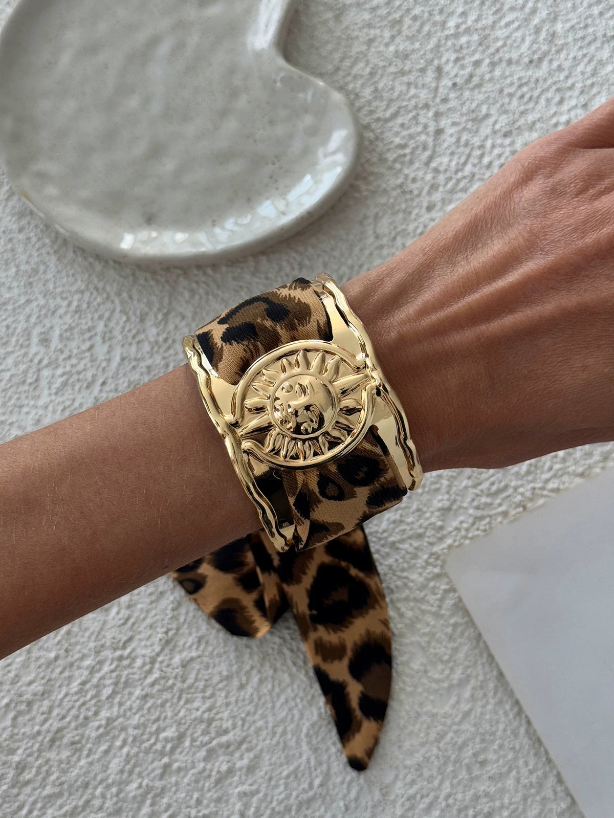 Missy Jewelry - Lilyth Leopard Scarf Cuff Bracelet