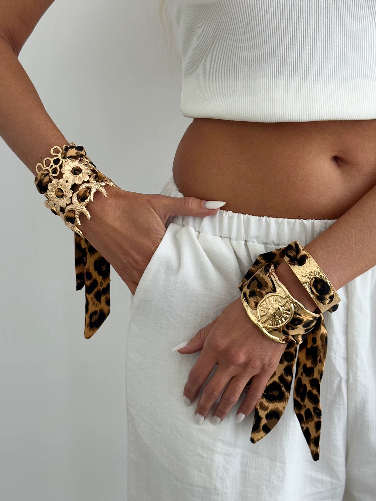 Missy Jewelry - Lilyth Leopard Scarf Cuff Bracelet