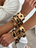 Missy Jewelry - Lilyth Leopard Scarf Cuff Bracelet