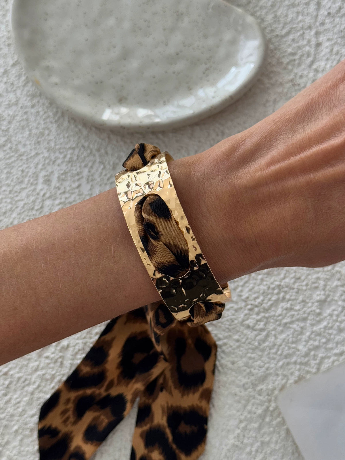 Missy Jewelry - Lilyth Leopard Scarf Cuff Bracelet