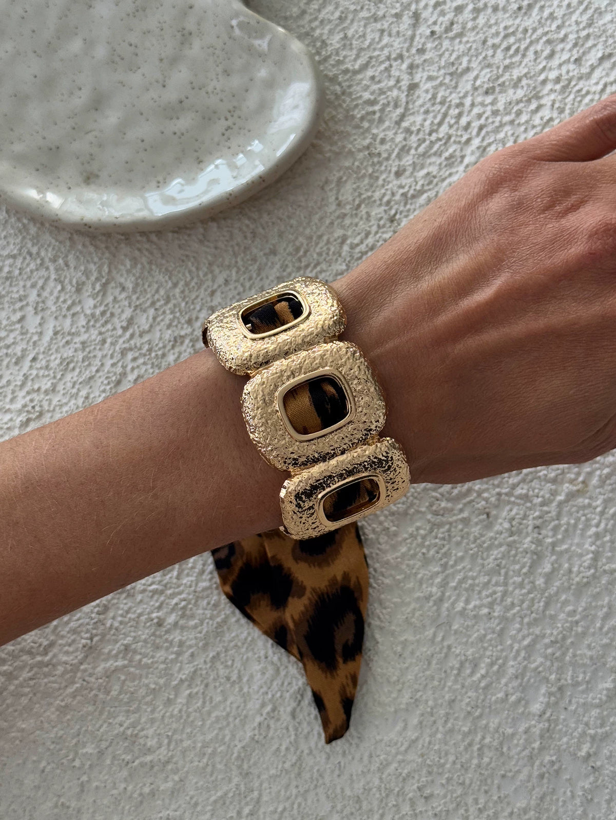 Missy Jewelry - Lilyth Leopard Scarf Cuff Bracelet