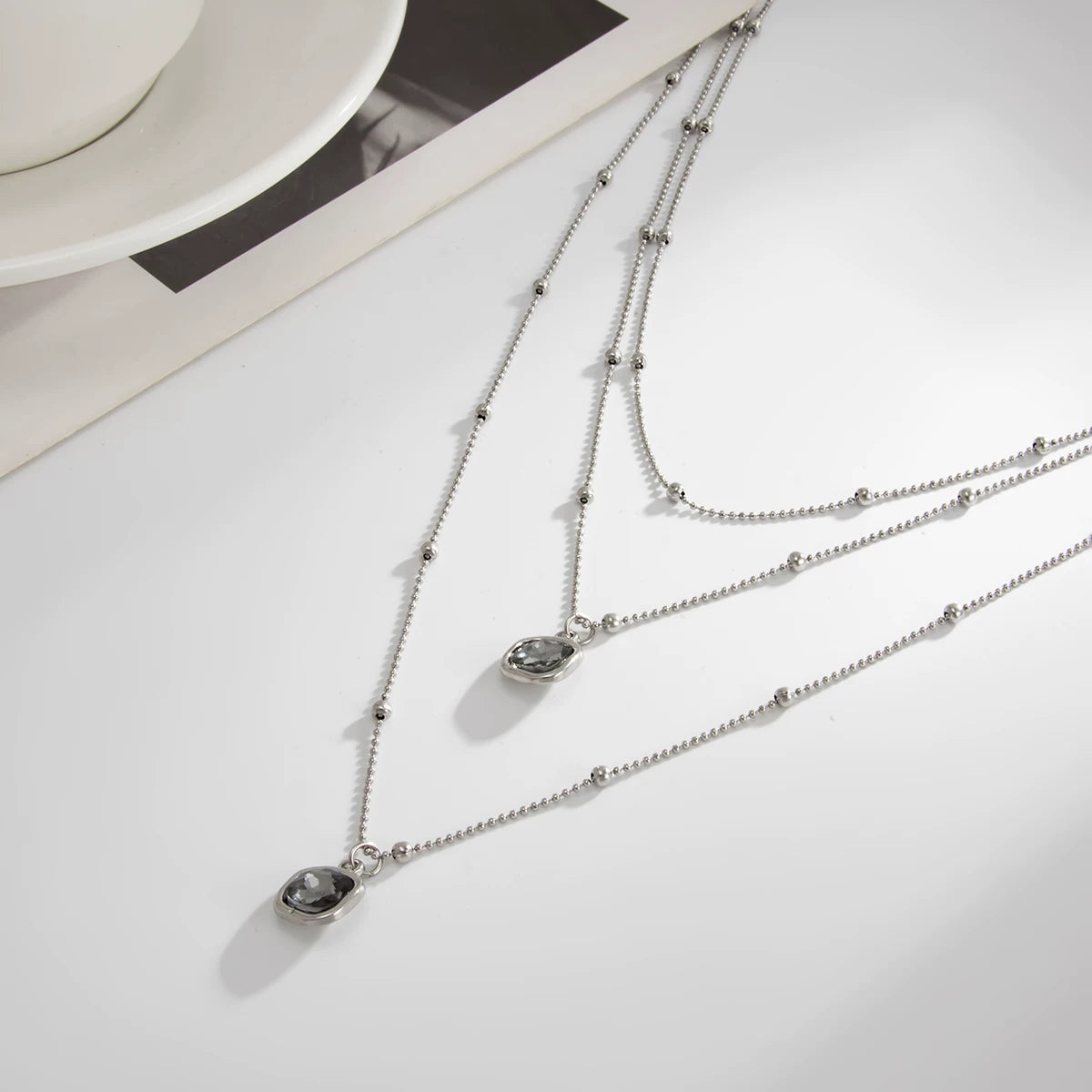 Missy Jewelry - Maryama Triple Layered Pendant Necklace