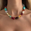 Missy Jewelry - Maycee Colorful Resin Beaded Necklace
