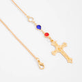 Missy Jewelry - Mayte Crystal Cross Back Chain
