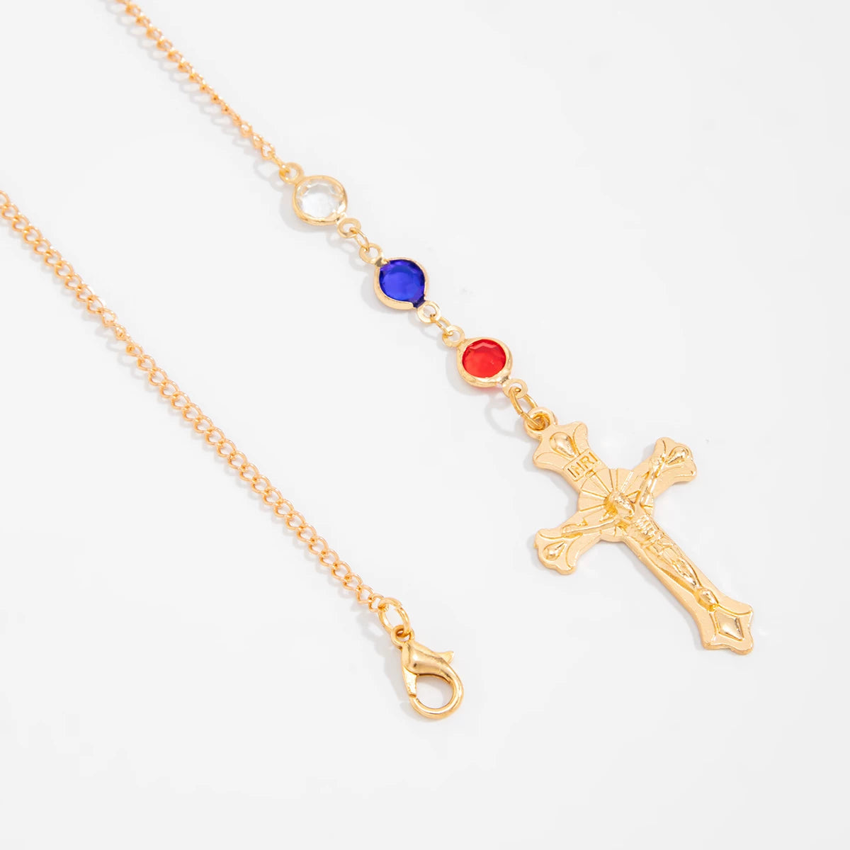 Missy Jewelry - Mayte Crystal Cross Back Chain