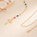 Missy Jewelry - Mayte Crystal Cross Back Chain