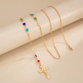 Missy Jewelry - Mayte Crystal Cross Back Chain