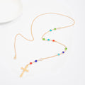 Missy Jewelry - Mayte Crystal Cross Back Chain