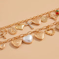 Missy Jewelry - Meryem Heart Charm Layered Necklace