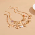 Missy Jewelry - Meryem Heart Charm Layered Necklace