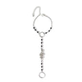 Missy Jewelry - Mirra Snake Motif Hand Chain - Silver Color